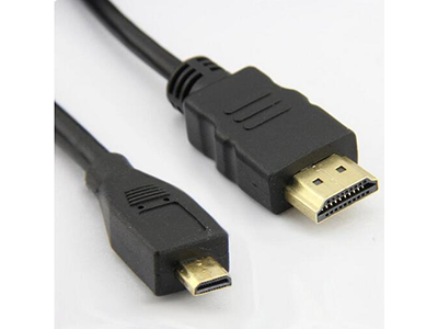 Standard HDMI and smaller Mini HDMI cable connectors